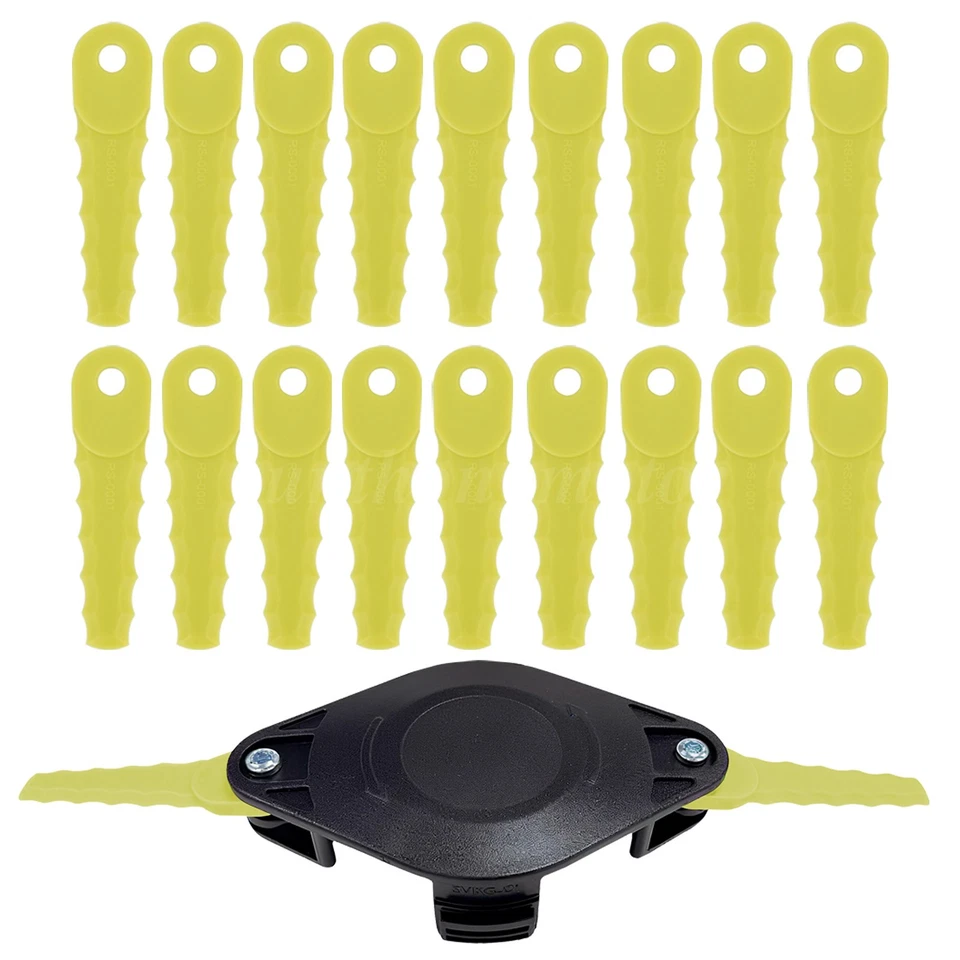 Cabezal de cuchillas de nailon para recortadoras de cuerdas Ryobi 18V 24V y 40V con 20 cuchillas Foto 3 de 4