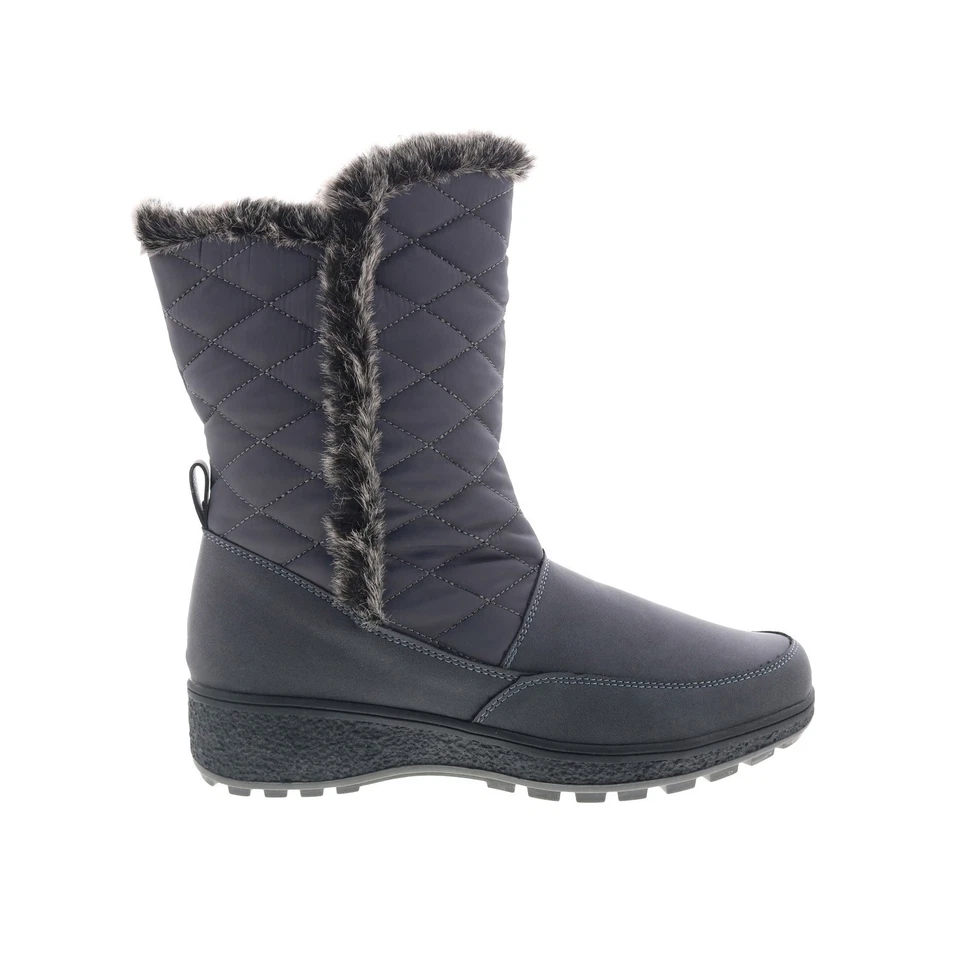 Easy Spirit Margo SEMARGO Womens Gray Canvas Casual Dress Boots