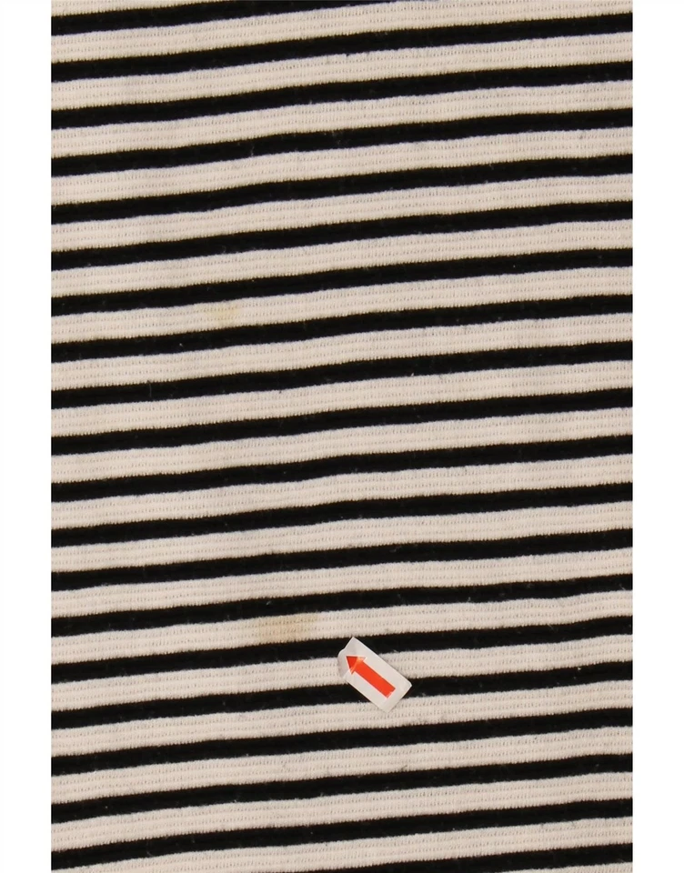 ZARA Womens Loose Fit Basic Dress UK 10 Small Black Striped AN14 - Image 3 of 4