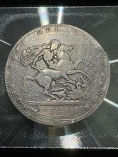 1818 KING GEORGE III SILVER CROWN - LIX