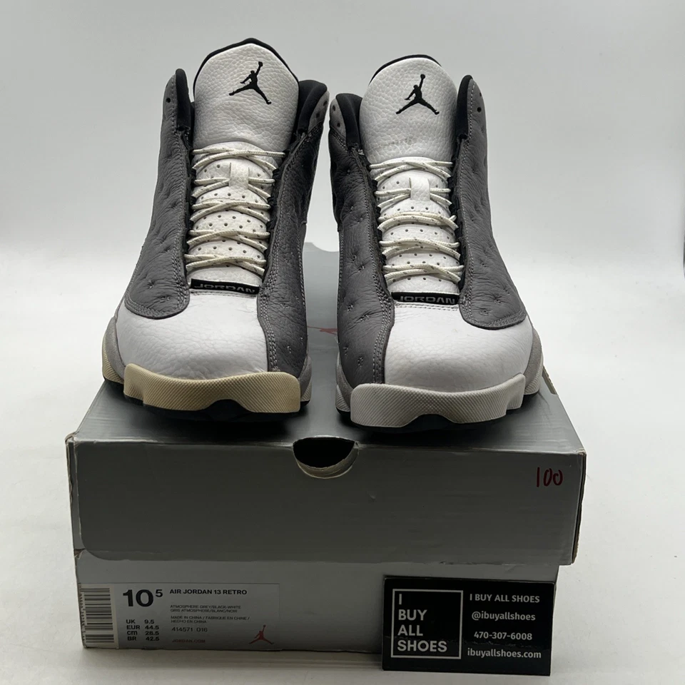 Talla 10.5 - Air Jordan 13 Retro Atmosphere Grey (414571-016) Foto 2 de 4