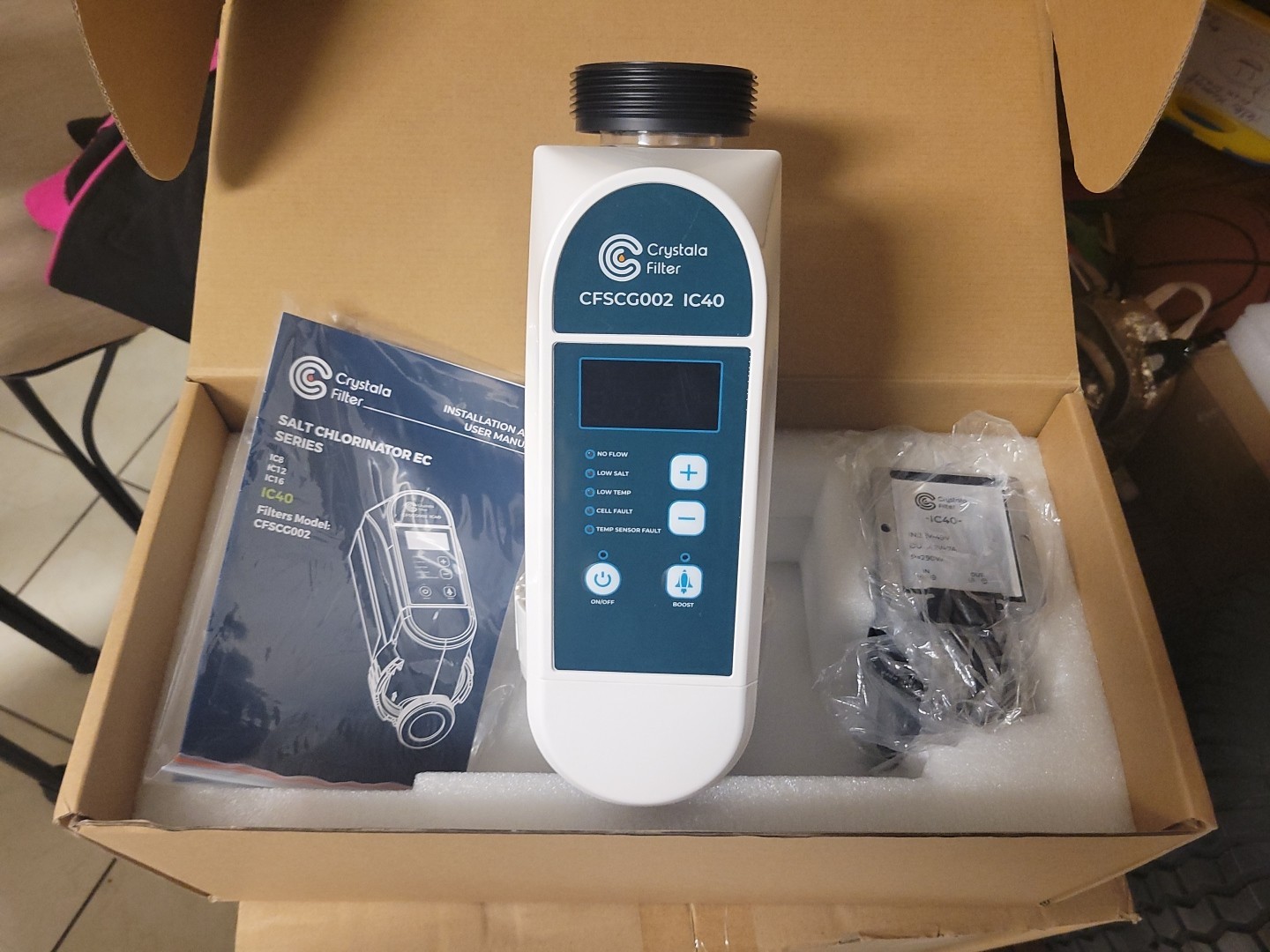 Crystala Filters Replacement for IC40 Pool Salt Chlorine Generator
