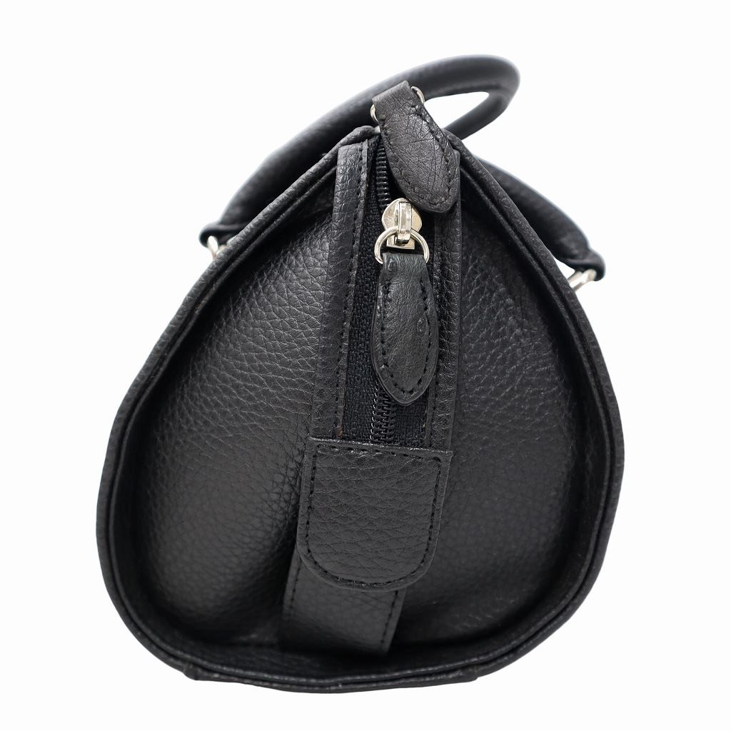 Select Checkered Pattern Leather Cylindrical Hand… - image 3