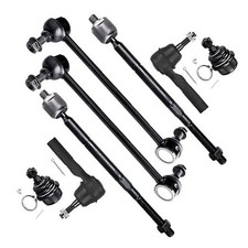 8pcs Front Suspension Kit Inner Outer Tie Rod End fit 2009-2015 for Dodge