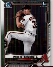 2021 Bowman Draft Jacob Steinmetz Chrome #BDC-83 Arizona Diamondbacks