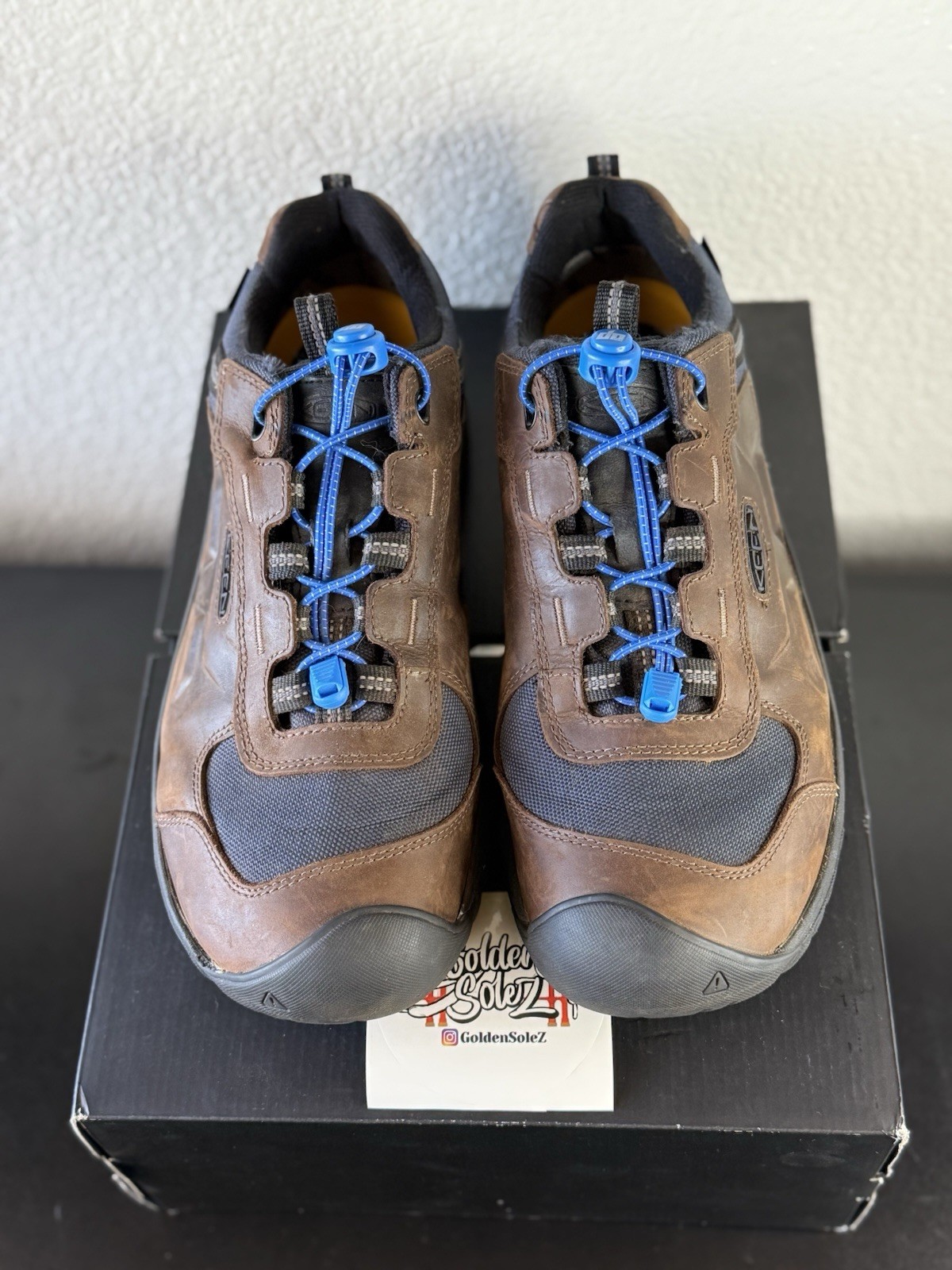 Scarpe da trekking Keen Basin Ridge 1023737 da uomo in grani di caffè blu da notte taglia 11