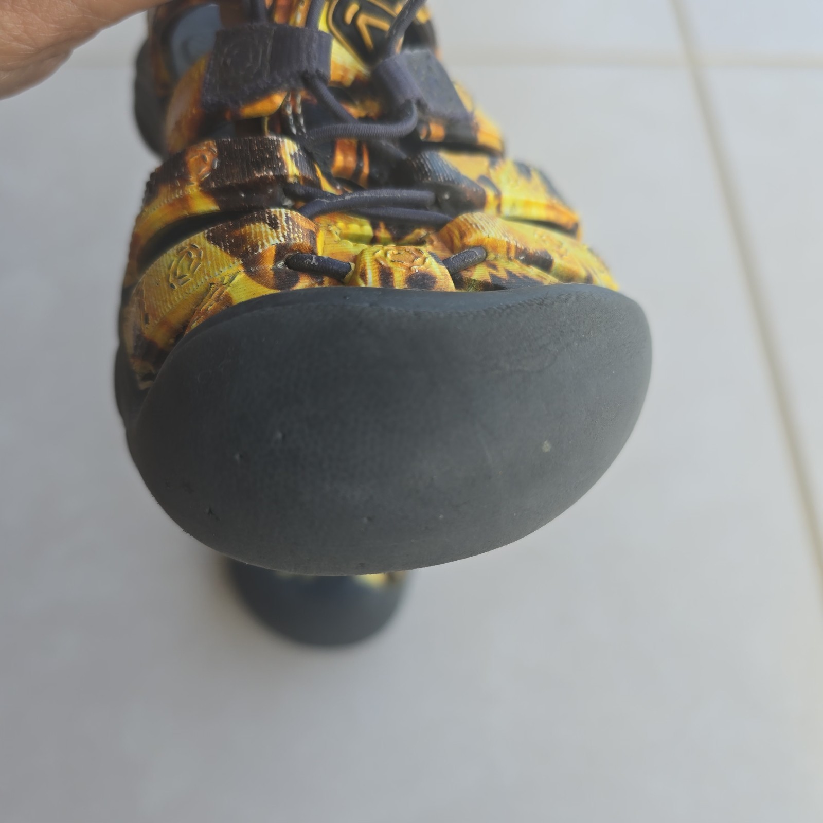 Sandali Keen bambini bambino 11 arancioni fiamme Newport scarpe da trekking acqua elastici