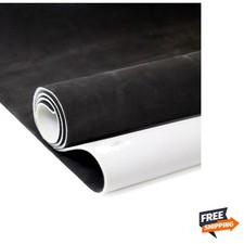 Suede Auto Headliner Fabric 96" L  60" W with Foam Backing - Black Interior ...