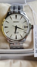 SEIKO PRESAGE SRPG23J1 Automatic Watch Martini Cocktail Time White Date 4R35 NOS 5