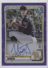 2020 Bowman Draft Chrome Picks Purple Refractor 78/250 Nick Garcia Auto 1u6