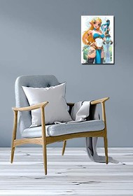 Sexy Warrior Princess Zelda METAL 11x17 Art Print SIGNED Legend Video Game NES