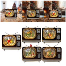 Christmas Snow Globes Table Centerpiece TV Design Gifts Decorative USB Powered