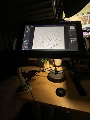 BUNDLE   Wacom Cintiq Pro 13 + Ergotron Monitor Arm + VESA Suptek Tray