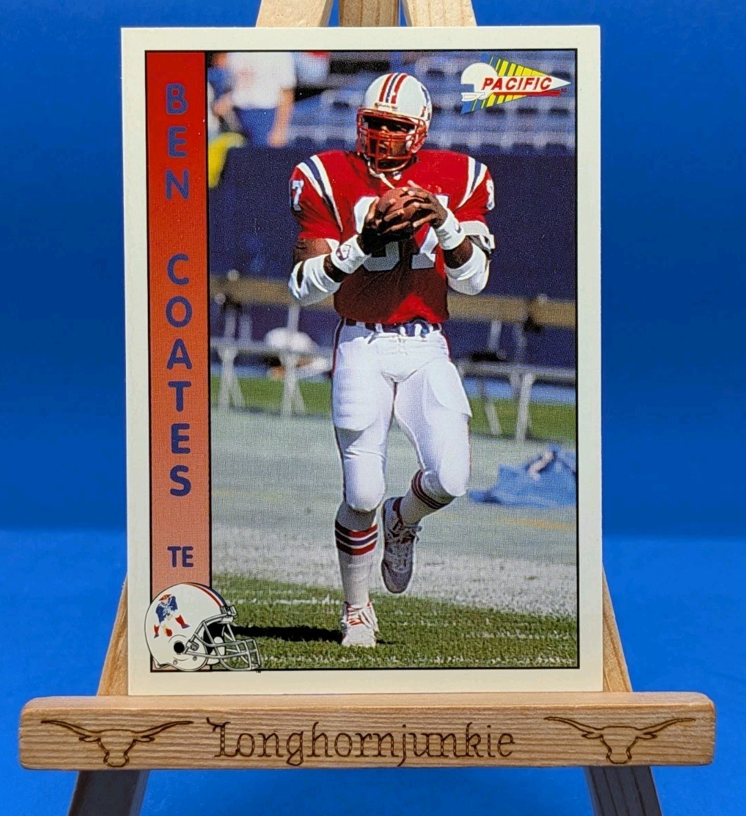 1992 Pacific Ben Coates RC rookie card New England Patriots #196