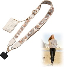Adjustable Phone Lanyard with Wrist Strap, Clip for Wallet