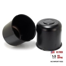 2 Pcs 5.15" Push Through Wheel Center Caps for OD:5.15" H:4.95" Matte Black