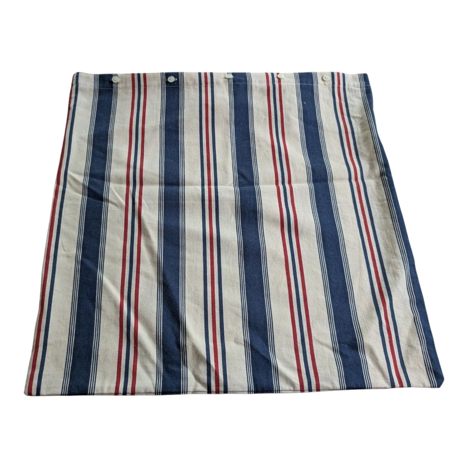 NUEVA Funda de Almohada Ralph Lauren Americana Rayas 20 X 20 Rara Preppy  Foto 2 de 4