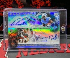 1/25 2015 Topps Platinum Dual Rookies Nebraska AMEER ABDULLAH KENNY BELL Auto RC
