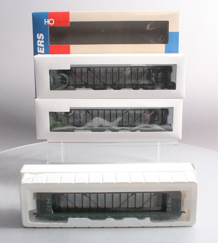 Coches planos Walthers 932-34101 HO Columbia Británica 72' Centerbeam (juego de 3) LN/caja | Zustand: Used
