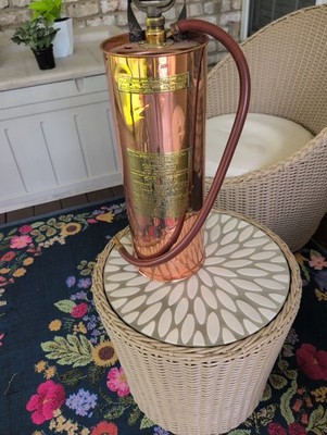 The Protectoseal Co. Copper Pump Fire Extinguisher Vintage Chicago IL 2.5 Gallon