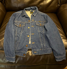 VTG 70s Wrangler 124MJ Denim Jacket Made in USA Size 36 Dark Wash Trucker