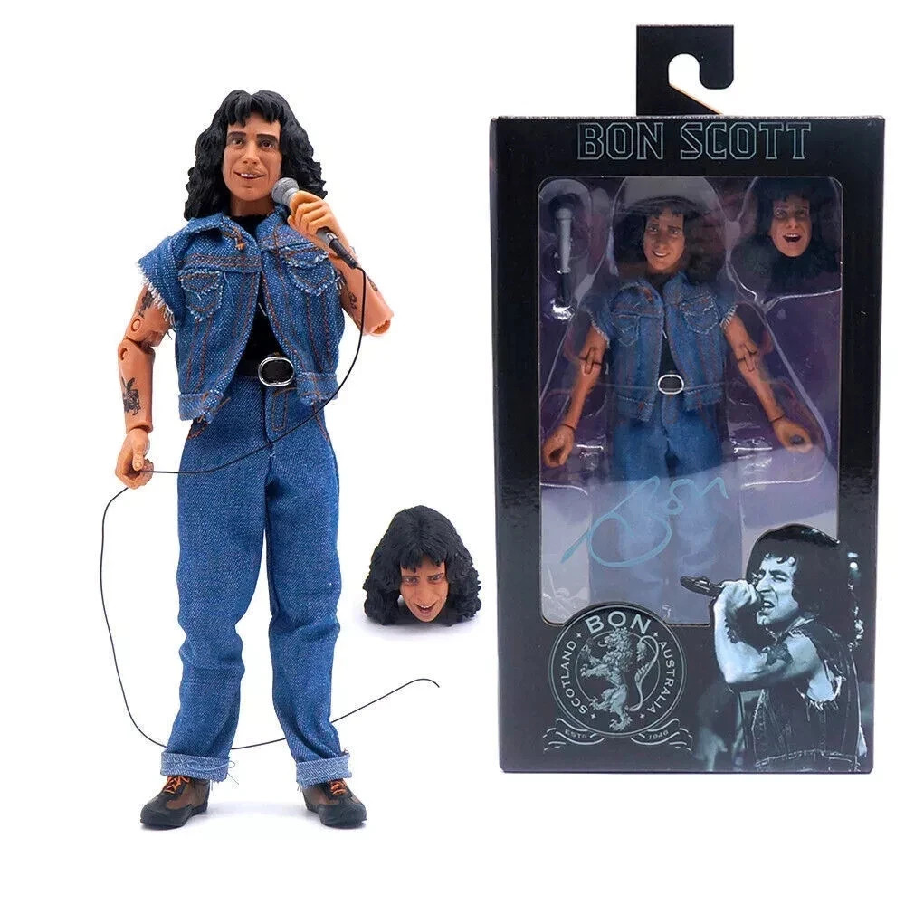 Figurine AC DC Bon Scott NECA 20cm articulée Rock Highway To Hell neuve