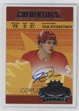 2024 Upper Deck Credentials Retro Ticket Access Rookies Yan Kuznetsov Auto 7wp