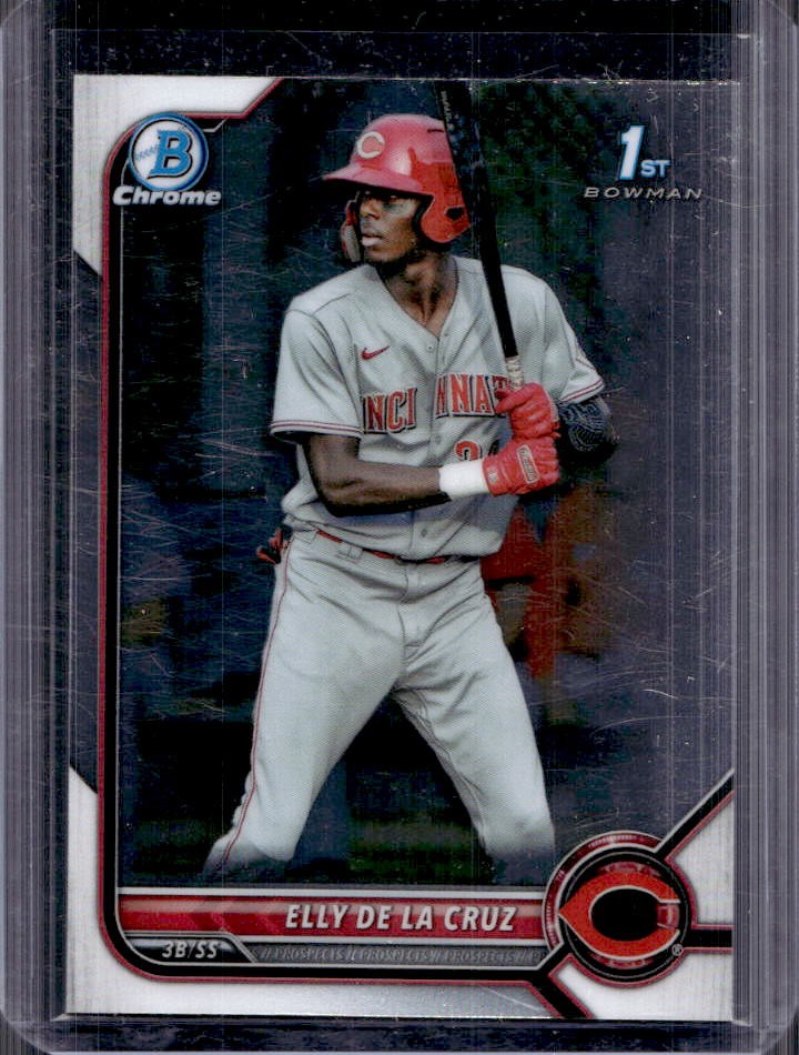 2022 Bowman Elly De La Cruz Chrome 1st Prospect #BCP-50 Reds