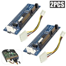 2PC 40-Pin IDE Female To SATA 7+15Pin 22-Pin Male adapter PATA TO SATA Card