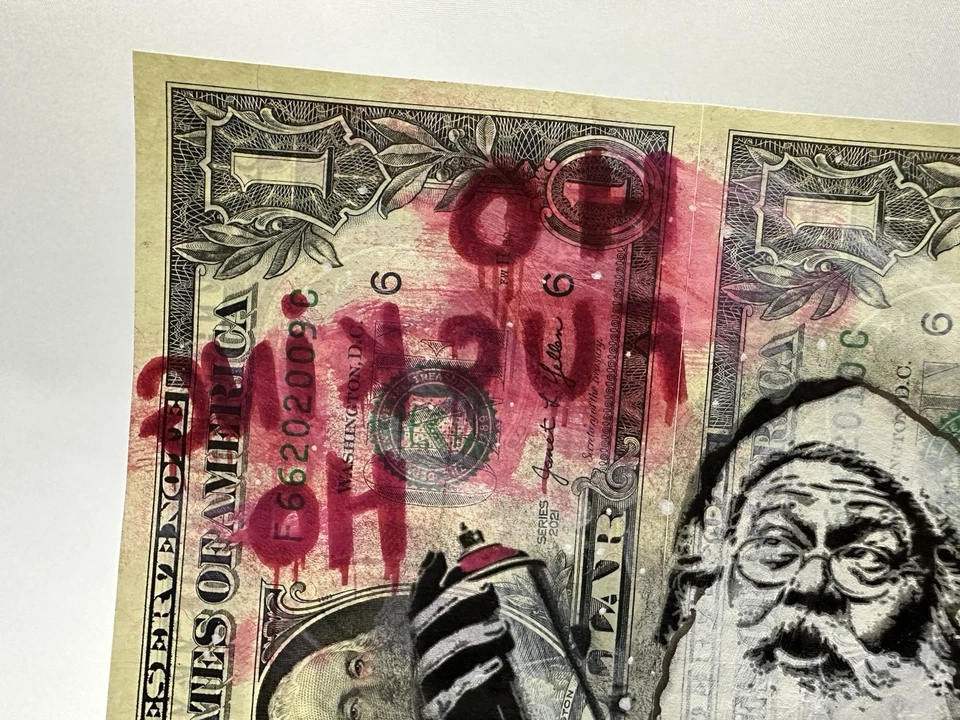 Chris Boyle - Happy Santa - 1/1 Dinero Arte Dólares y Monedas Coleccionables Foto 3 de 4