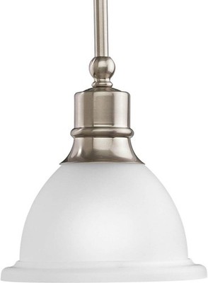 Progress Lighting Madison 7.5 in. 1-Light Brushed Nickel Mini Pendant