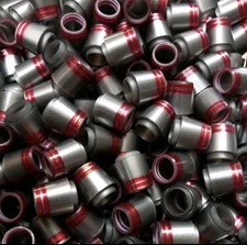 12x PREM GOLF FERRULES .370 2 Ring Grey/Red "COLLARED"14mm QUALITY LOT(F14)