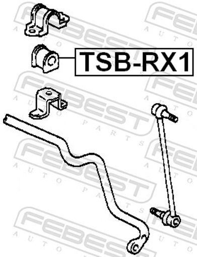 4x ✅Fits FEBEST TSB-RX1 FRONT STABILIZER BAR BUSH D17  ⭐UK Seller⭐