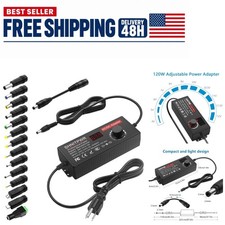 SHNITPWR 120W Universal AC to DC Adapter 3.5-12V 10A Adjustable Power Supply 14