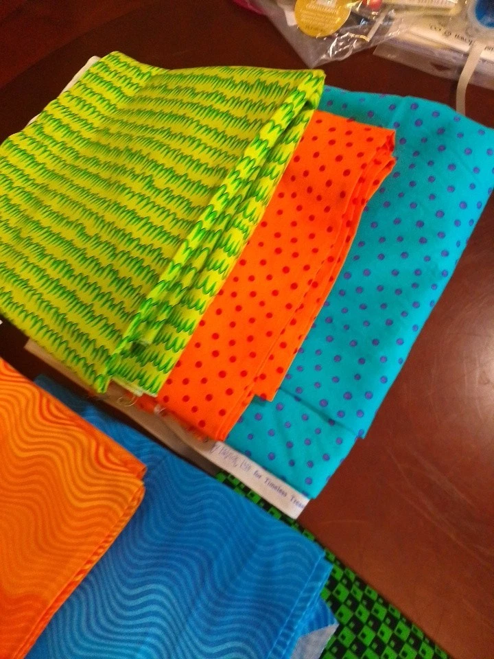 Timeless Treasures Yardage 7 piezas 7 libras 5 onzas algodón nuevo #11 Foto 2 de 3