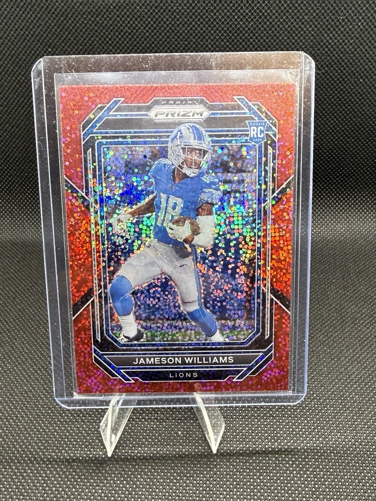 2022 Panini Prizm-Jameson Williams #311 Red Sparkle (RC)