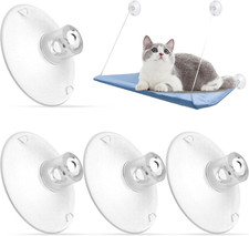 4 PCS Window Pads Powerful Suction Cups for Cat Window Bed Seat Hammocks