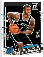 2023-24 Donruss #240 Dariq Whitehead Rated Rookie RC Brooklyn Nets NBA Card. rookie card picture