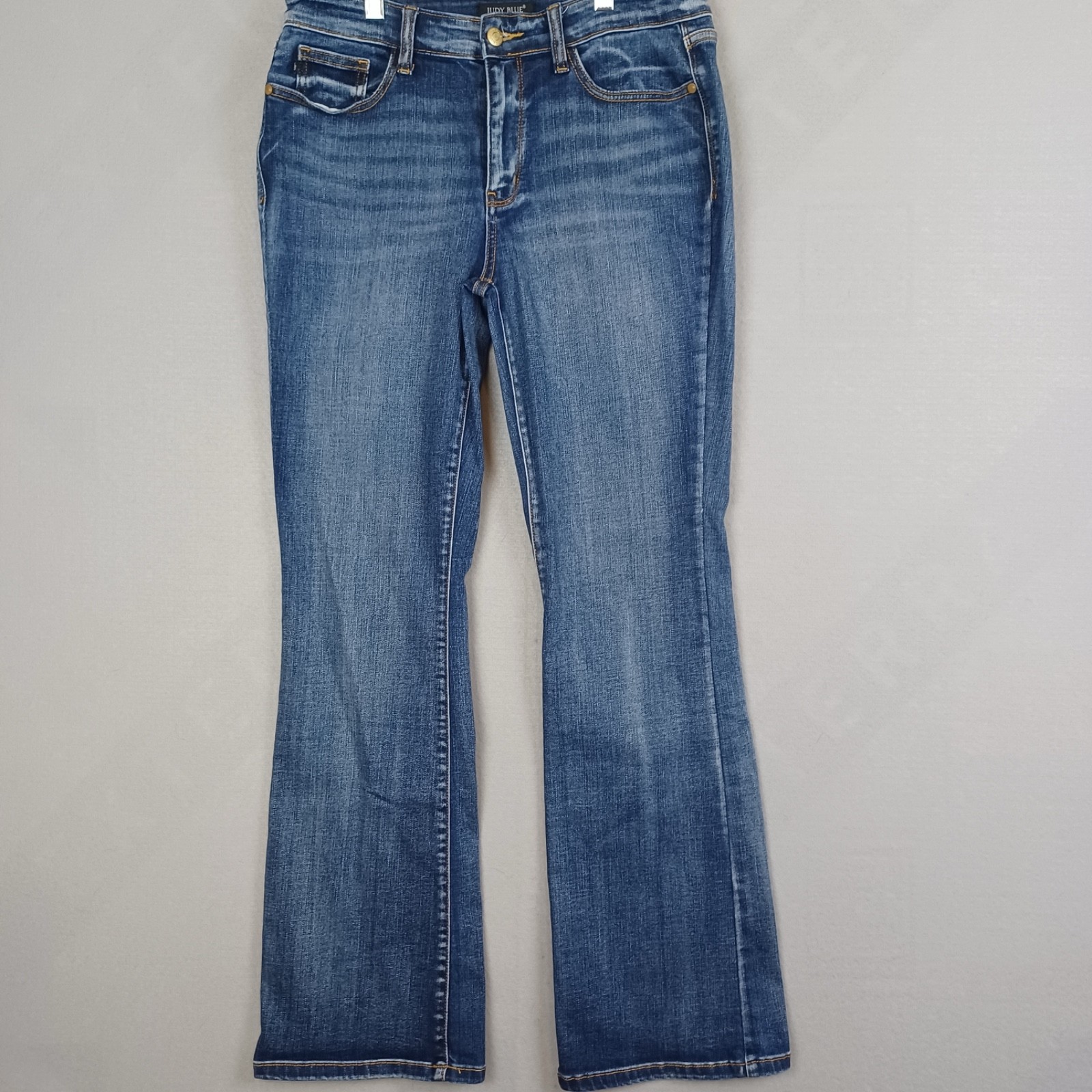 Judy Blue Lyla Mid-Rise Slim Bootcut Jeans 11 / 30 Dark Blue Wash Stretch Denim