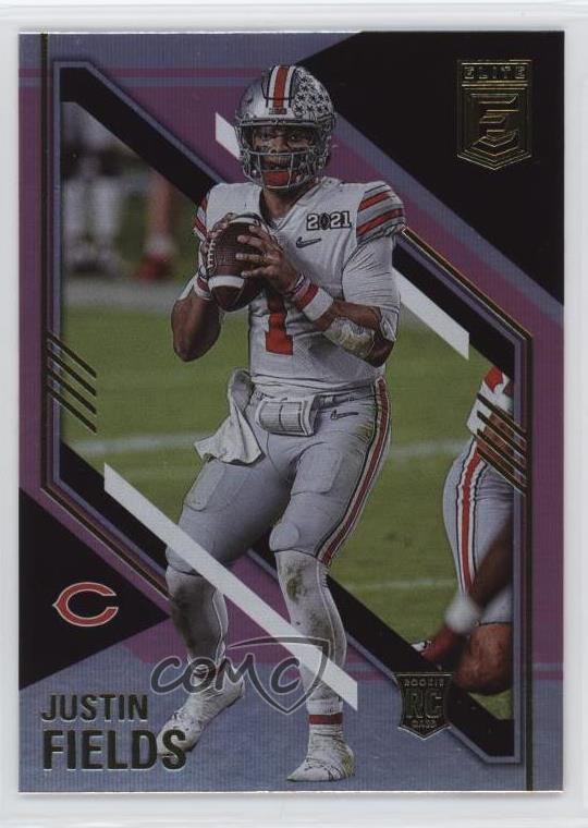 2021 Panini Donruss Elite Rookies Pink Justin Fields #102 05cf