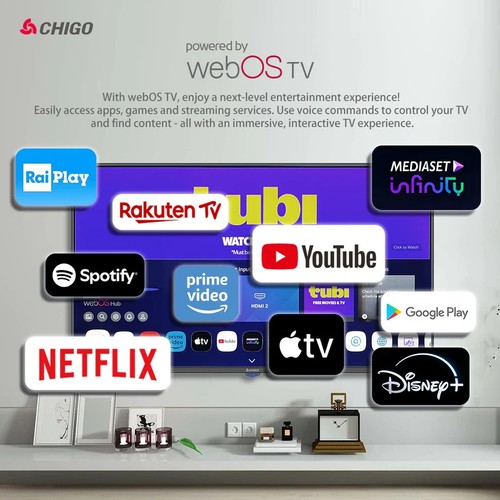 43’’ Chigo 4K UHD Smart TV | LG-Style Components | Brand New in Box - Picture 3 of 12