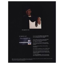2004 Visa Signature: Signature Voice Frank Sinatra Vintage Print Ad