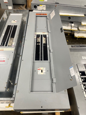 Cutler Hammer PRL2A Panelboard 400A 277/480V 3PH 4W Indoor Encl 42Cir MLO P574