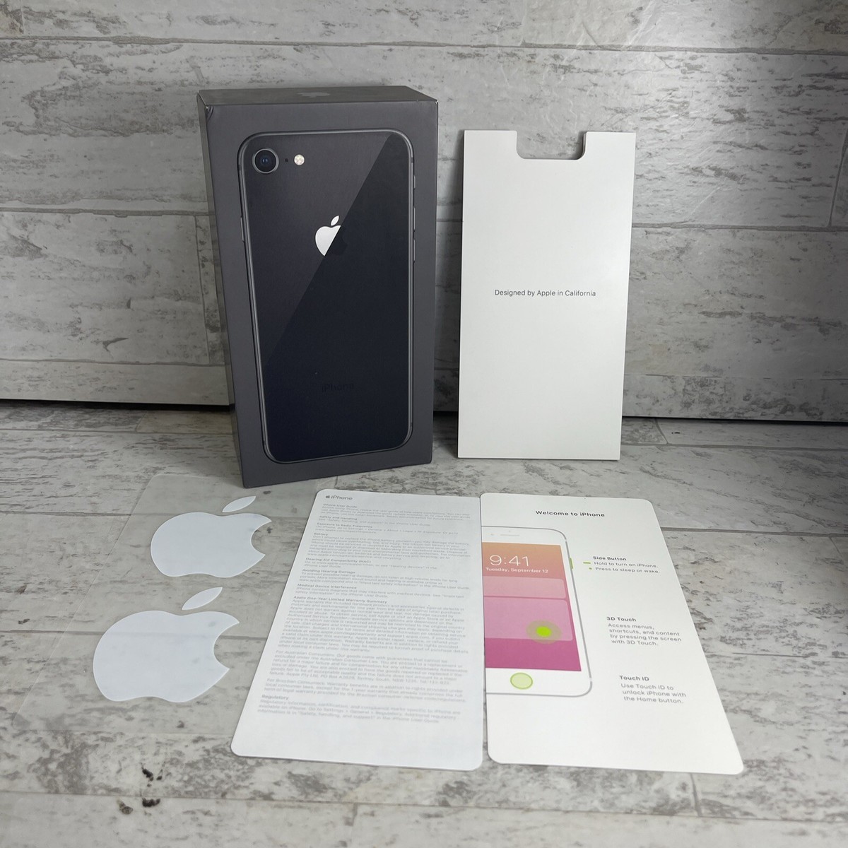 Apple iPhone 8 Space Gray 64gb Retail Empty Box Only No Phone Good