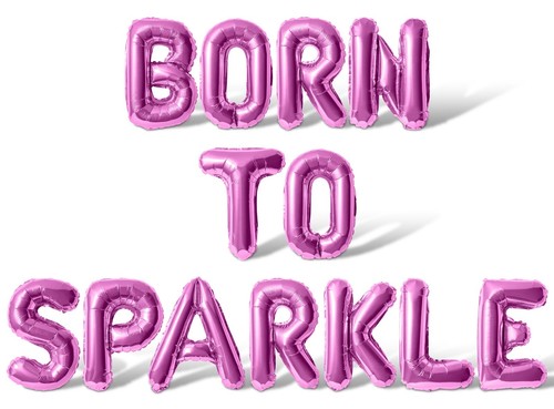 BORN TO SPARKLE Letter Balloon Banner - 4th Of July American Party Decorations - Picture 26 of 55