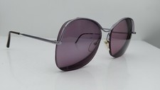 Vintage Logo Paris Silver Oval Half Rim France Sunglasses FRAMES ONLY