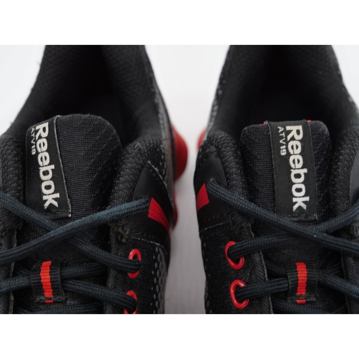Reebok ATV 19 Running Shoes Mens 5 Black Red Lace Up Athletic