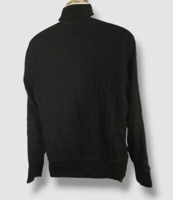 $127 Polo Ralph Lauren Mens Black Full-Zip Vintage Logo Track
