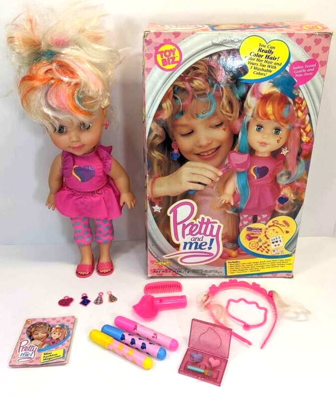 Vintage 90's 1993 Toy Biz Pretty and Me! Doll with Accessories