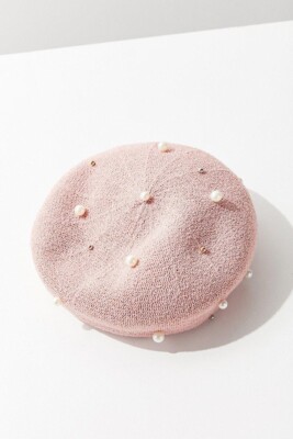 urban outfitters Pearl -embellished Nubby Beret Hat | eBay display picture 1
